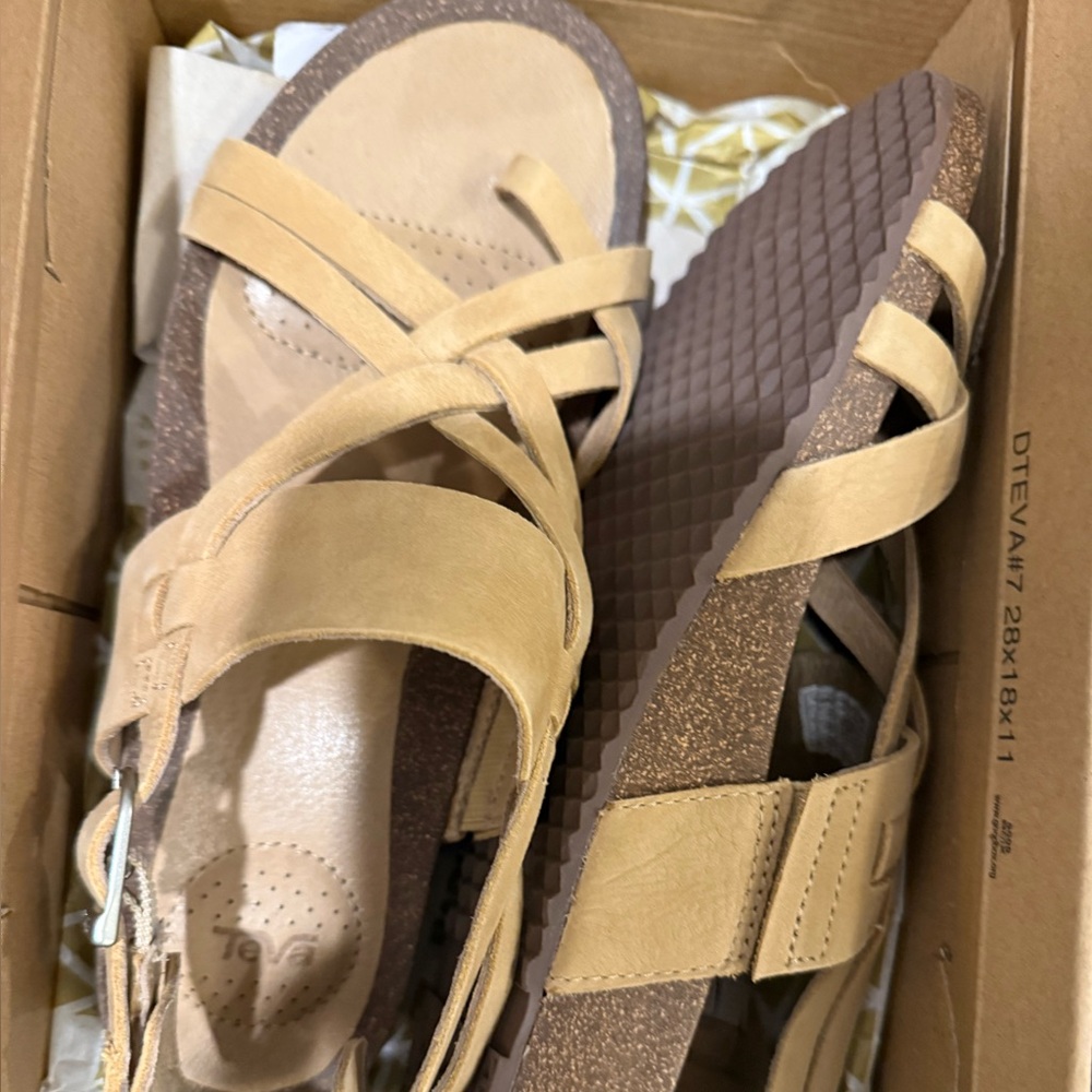 Teva Brown Strappy Women's Sandals